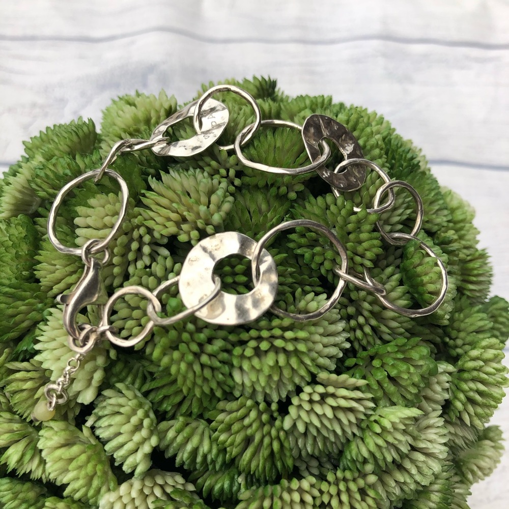 ❤️ Silpada B1217 Hammered Paper Chain Bracelet